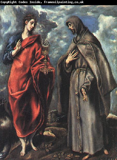 El Greco Saints John the Evangelist and Francis